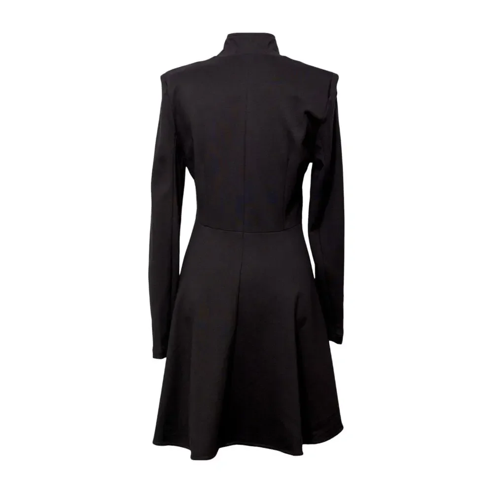 Patrizia Luca Women's High Low Front Zipper Black Tailcoat Jacket Size XS NWT